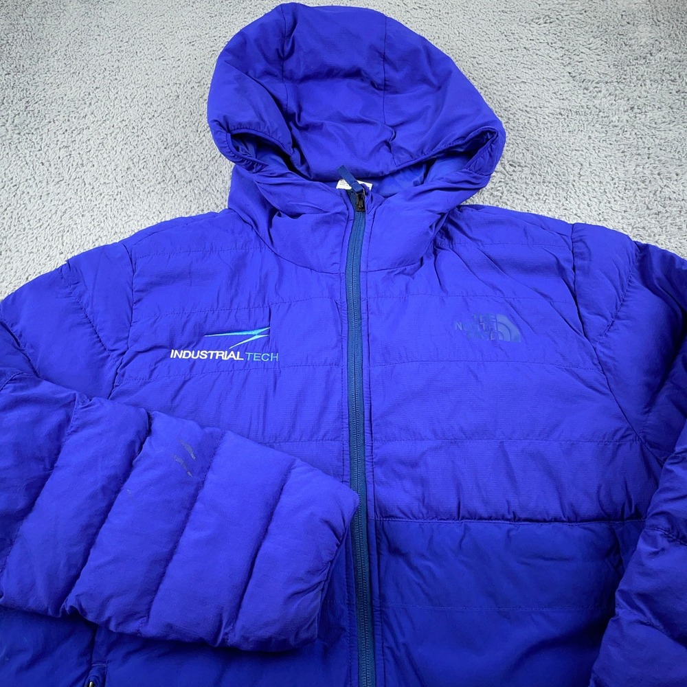 The North Face Jacket Mens Medium Blue ThermoBall 50/50 Hooded Puffer Insulated